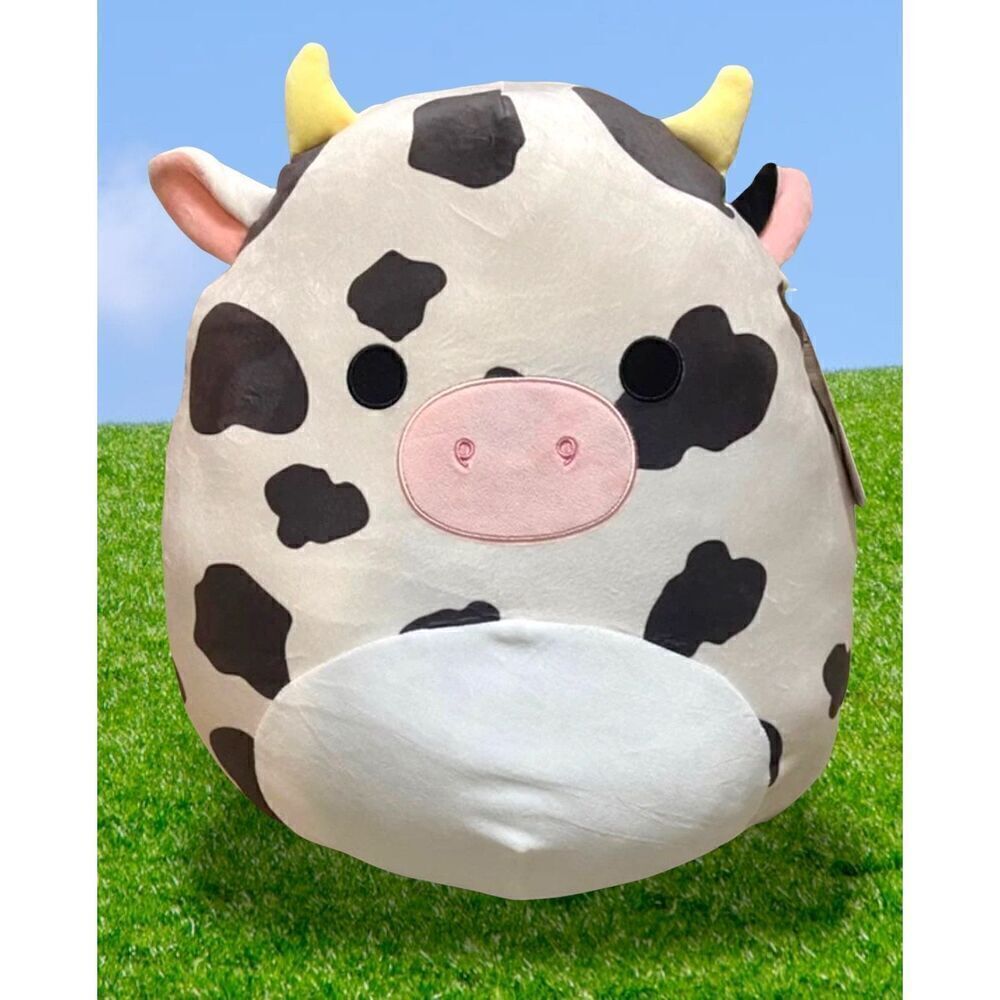 Squishmallow 16” Colin the Spotted Cow Plush 2022 Walgreens Exclusive NWT
